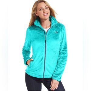 The North Face Teal Blue Green Zip Up Fleece Jacket, Size XS